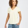 Women'S tasc Performance Sale | Nola V-Neck T-Shirt Daisy Yellow