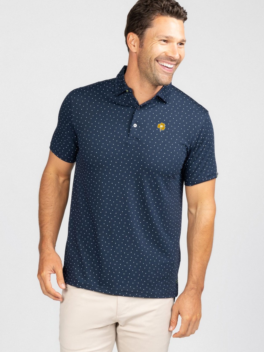 Men'S tasc Performance Polos | Cloud Polo - Ace Dot - Notre Dame Classic Navy