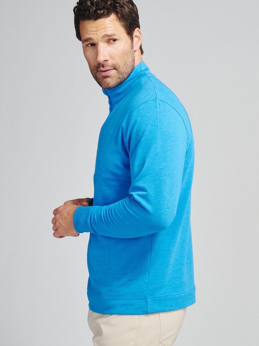 Men'S tasc Performance Sale | Venture Fleece 1/2 Zip Adventure Blue Heather