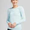 Women'S tasc Performance Yoga | Women'S Nola Long Sleeve T-Shirt | Tasc Performance Serene Heather