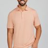 Men'S tasc Performance New Arrivals | Cloud Polo - Droplets Apricot Heather Droplets