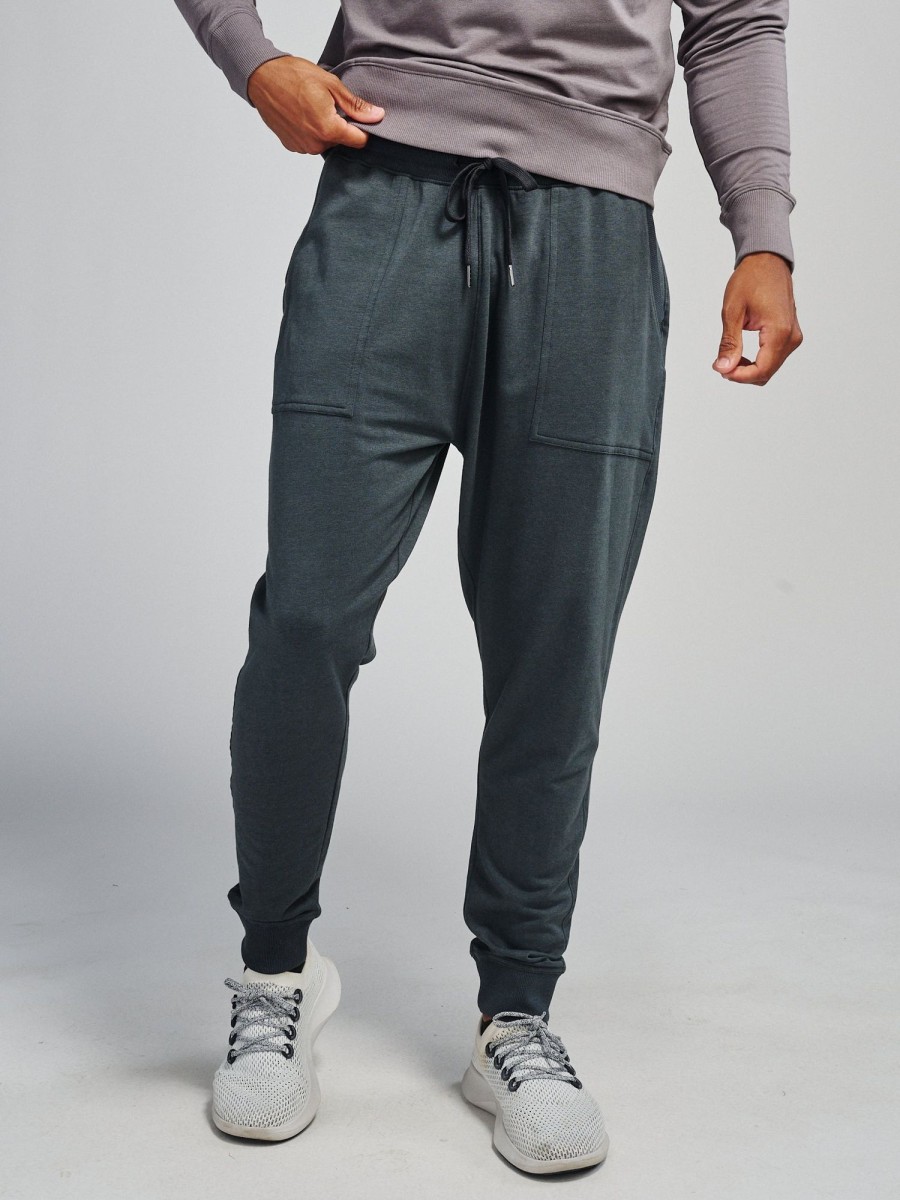 Men'S tasc Performance Sale | Men'S Varsity Brushed Lightweight Jogger | Tasc Performance Gunmetal