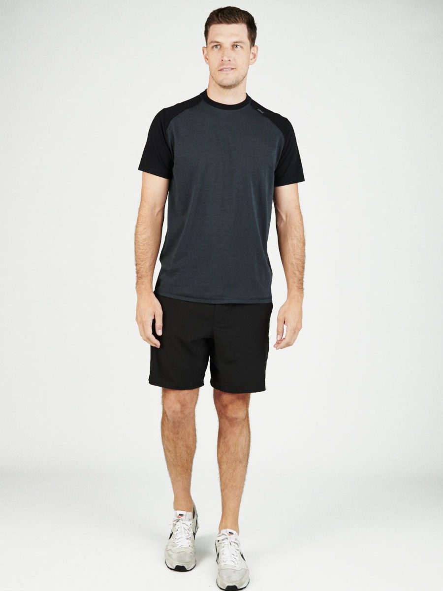 Men'S tasc Performance Sale | Carrollton Blocked Fitness T-Shirt Gunmetal/Black