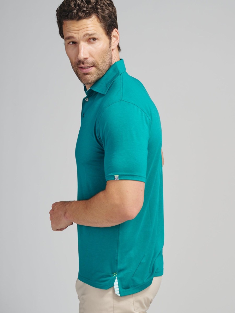 Men'S tasc Performance Golf | Men'S Golf Polo: Cloud Lightweight Polo Jade