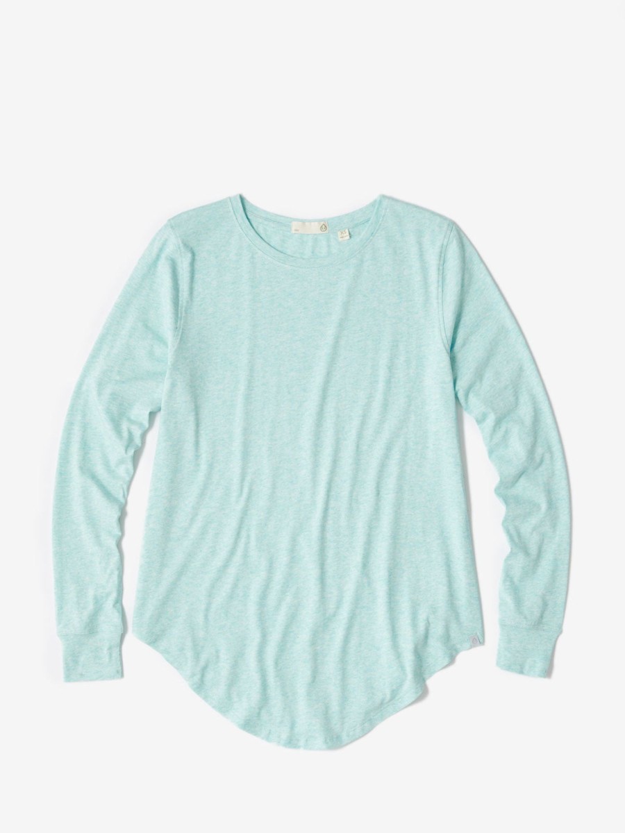 Women'S tasc Performance Sale | Longline Long Sleeve T-Shirt Joyful Blue Heather