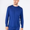 Men'S tasc Performance Sale | Bamboo Silk Long Sleeve Sleep Shirt Twilight