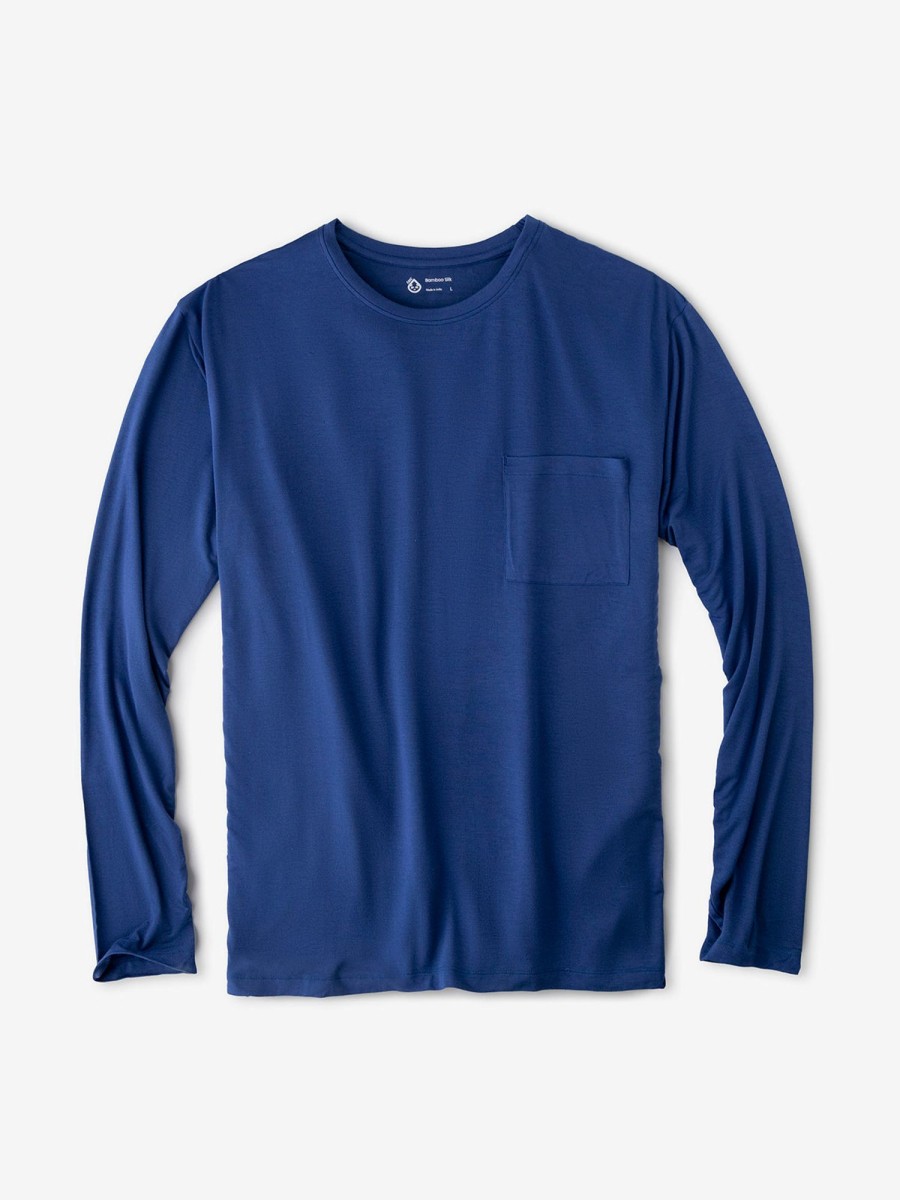 Men'S tasc Performance Sale | Bamboo Silk Long Sleeve Sleep Shirt Twilight