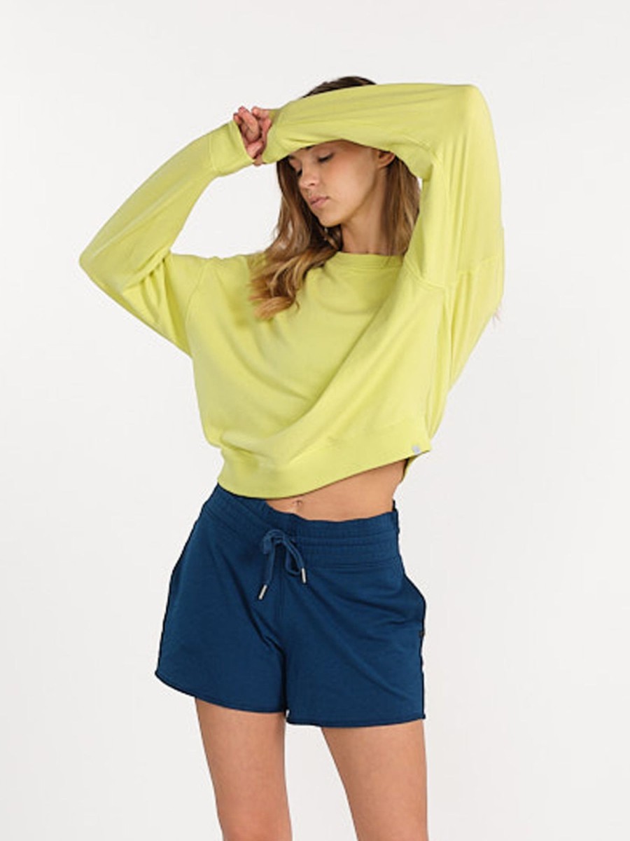 Women'S tasc Performance Sale | Studio Sweatshirt Energy Green