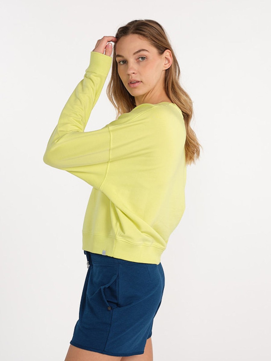 Women'S tasc Performance Sale | Studio Sweatshirt Energy Green