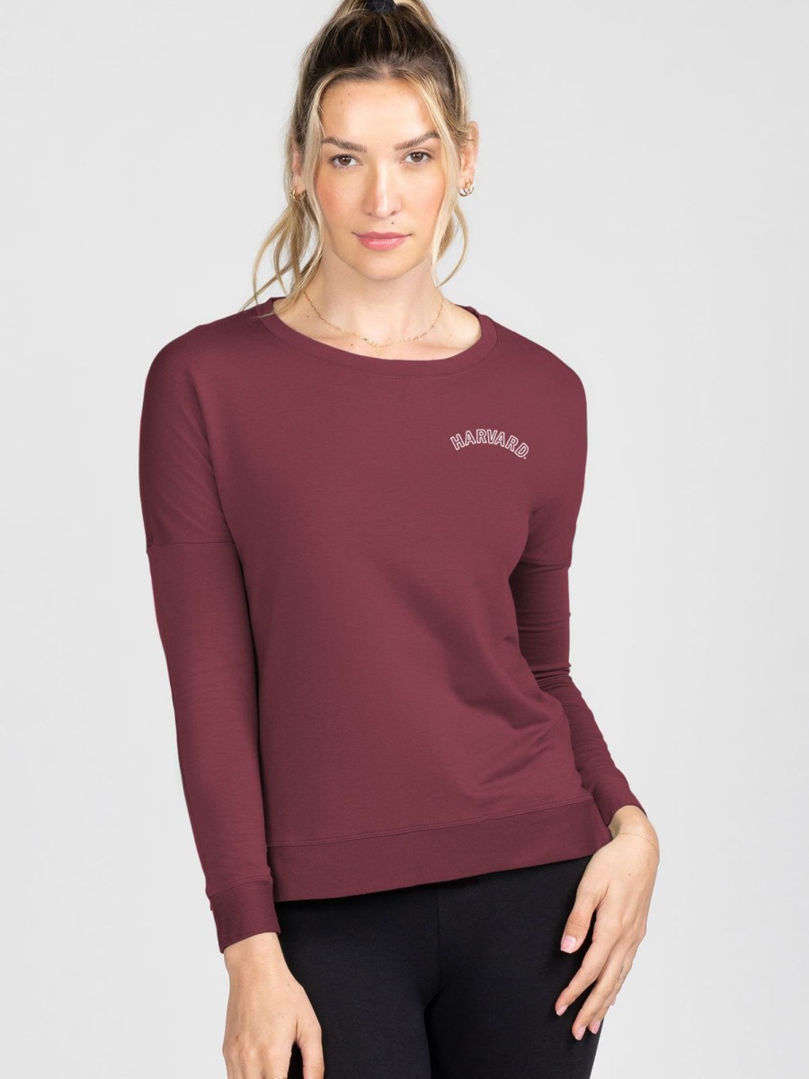 Women'S tasc Performance Lounge | Riverwalk Sweatshirt - Harvard Maroon C