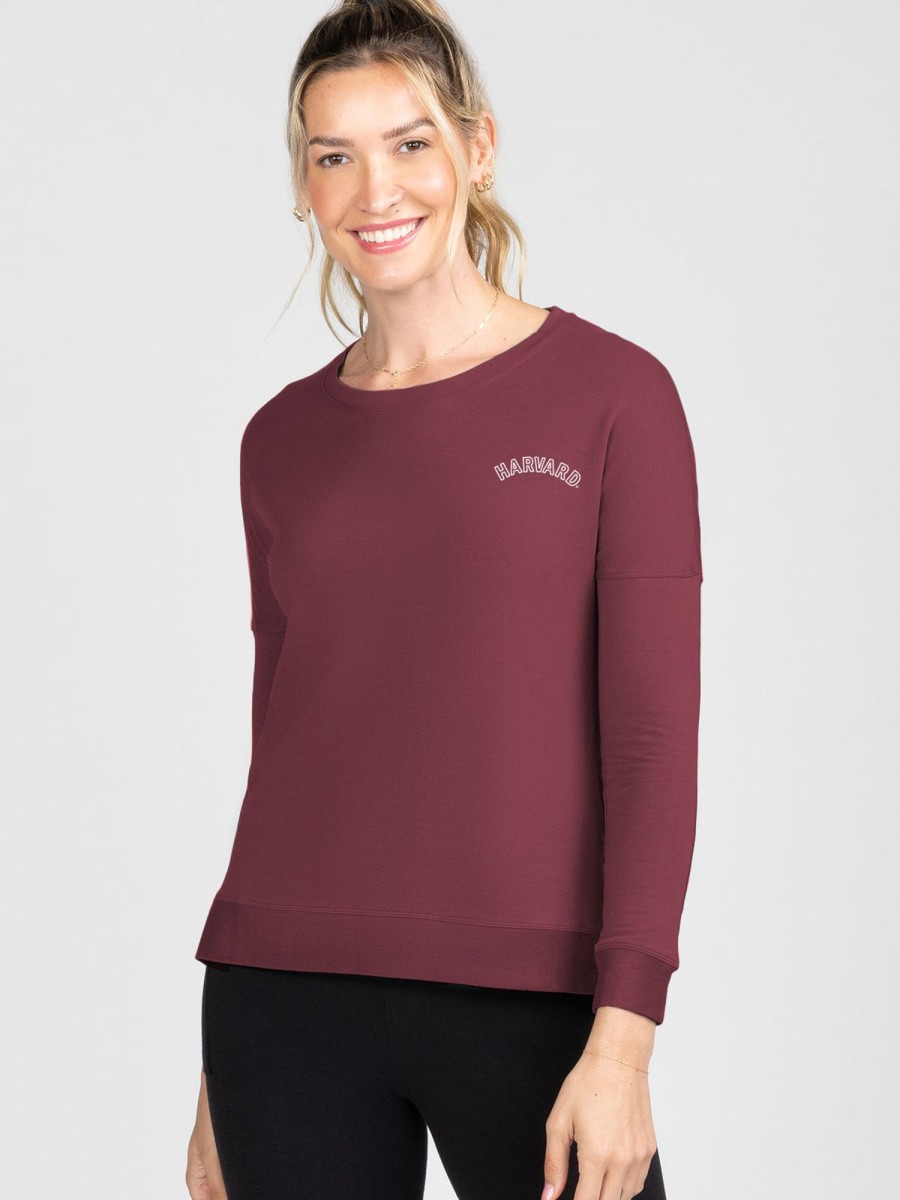 Women'S tasc Performance Lounge | Riverwalk Sweatshirt - Harvard Maroon C