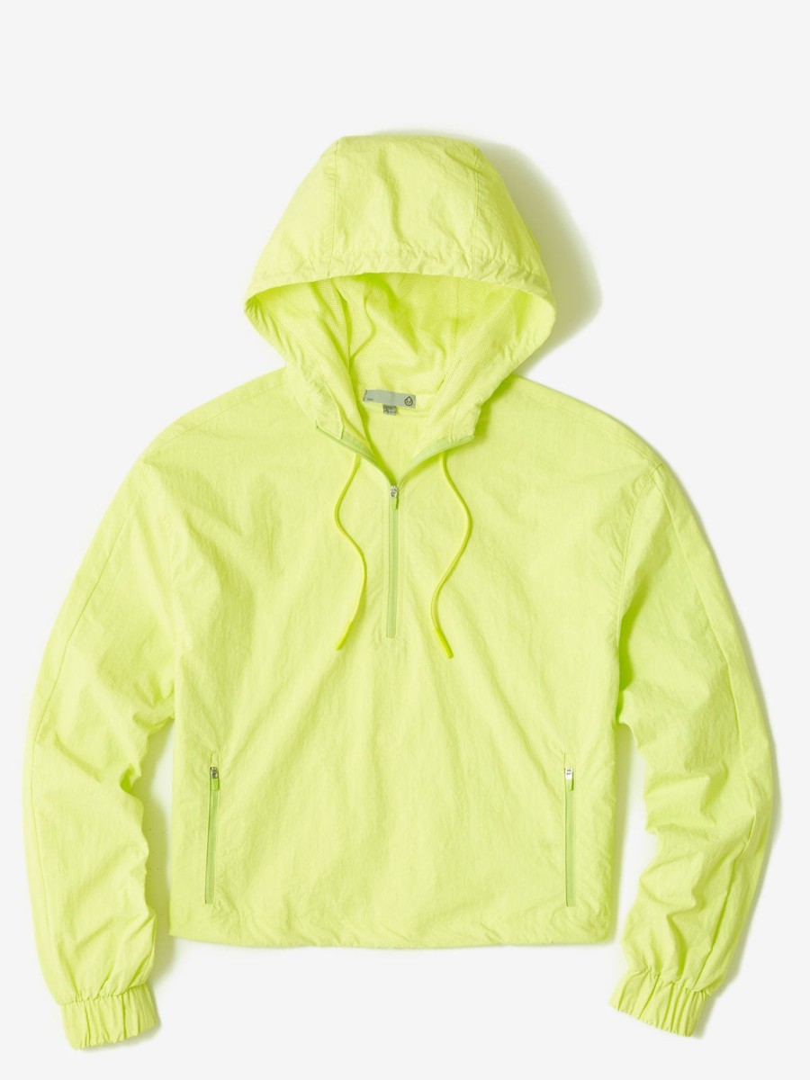 Women'S tasc Performance Sale | Element 1/2 Zip Hooded Anorak Energy Green