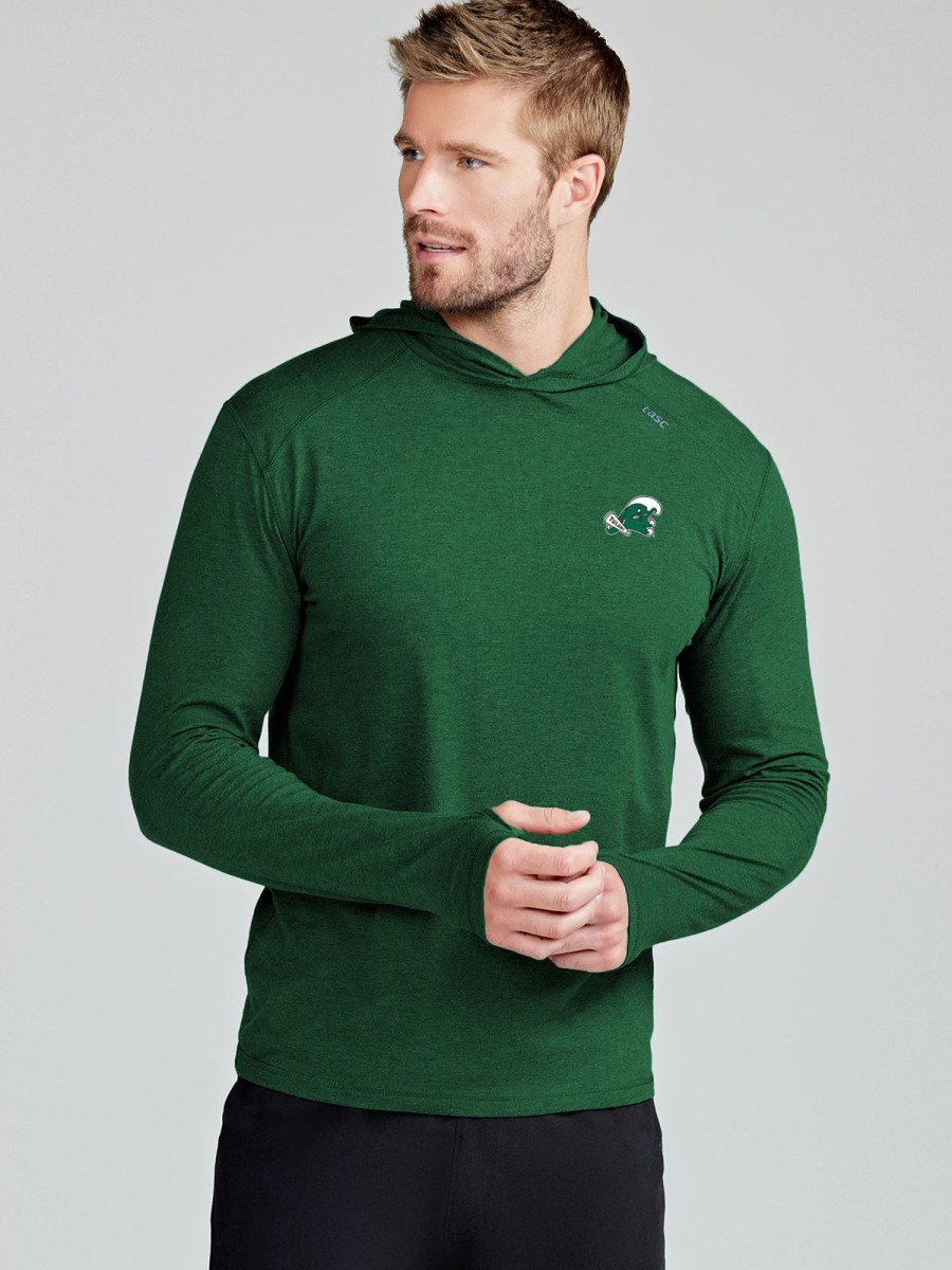 Men'S tasc Performance Pullovers + Sweatshirts | Carrollton Lightweight Hoodie - Tulane Forest Green C