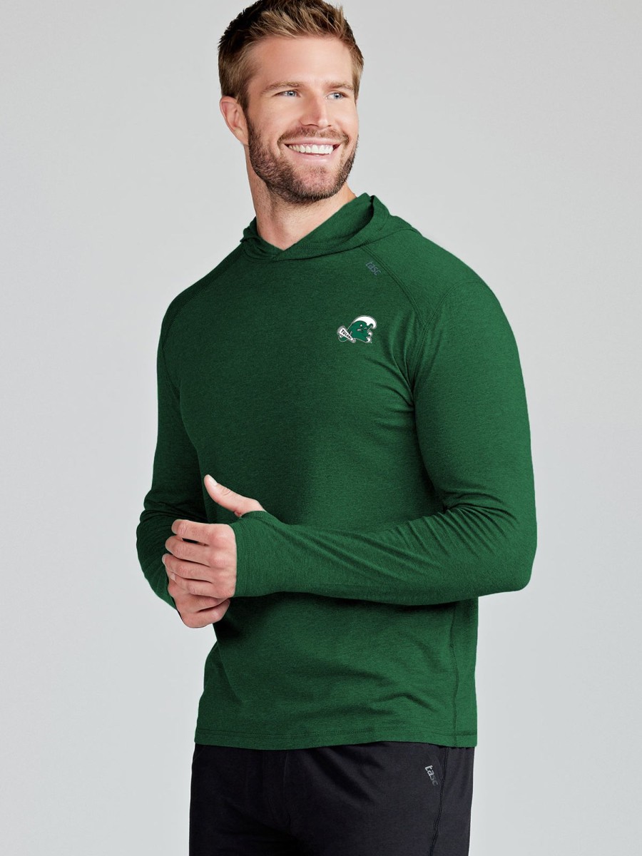 Men'S tasc Performance Pullovers + Sweatshirts | Carrollton Lightweight Hoodie - Tulane Forest Green C