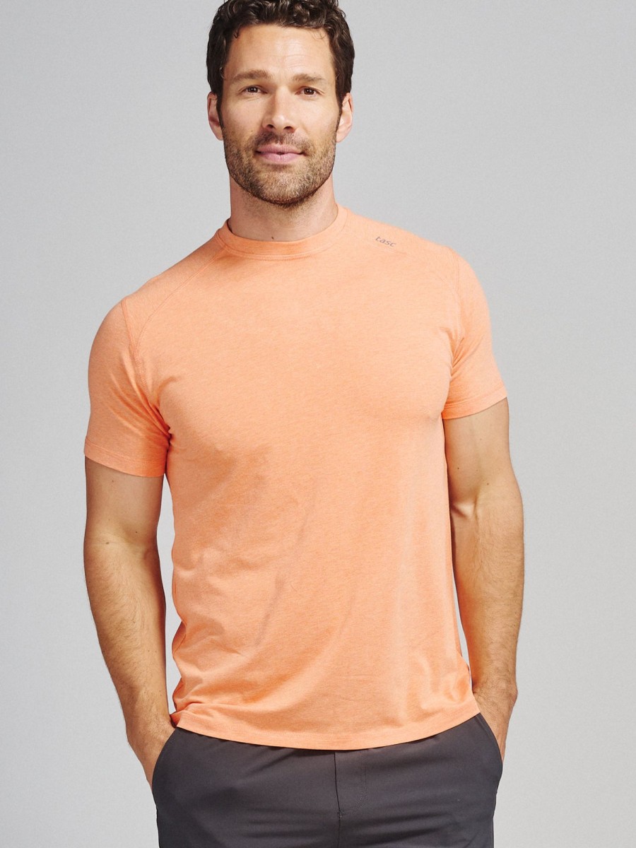 Men'S tasc Performance Gym + Training | Carrollton Fitness T-Shirt - Seasonal Apricot Crush Heather