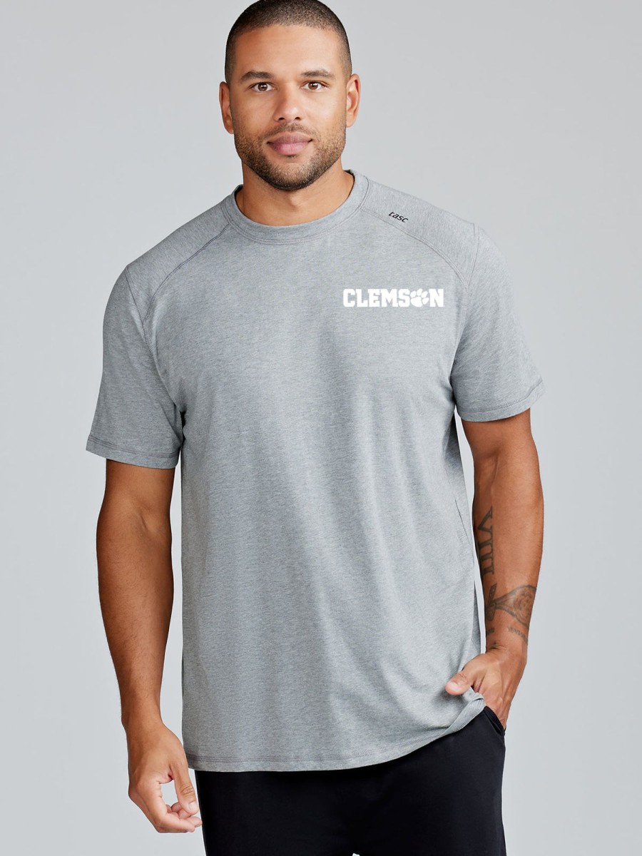 Men'S tasc Performance T-Shirts | Carrollton Fitness T-Shirt - Clemson Heather Gray