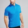 Men'S tasc Performance Golf | Cloud Polo - Floral Fever Blue Floral Fever