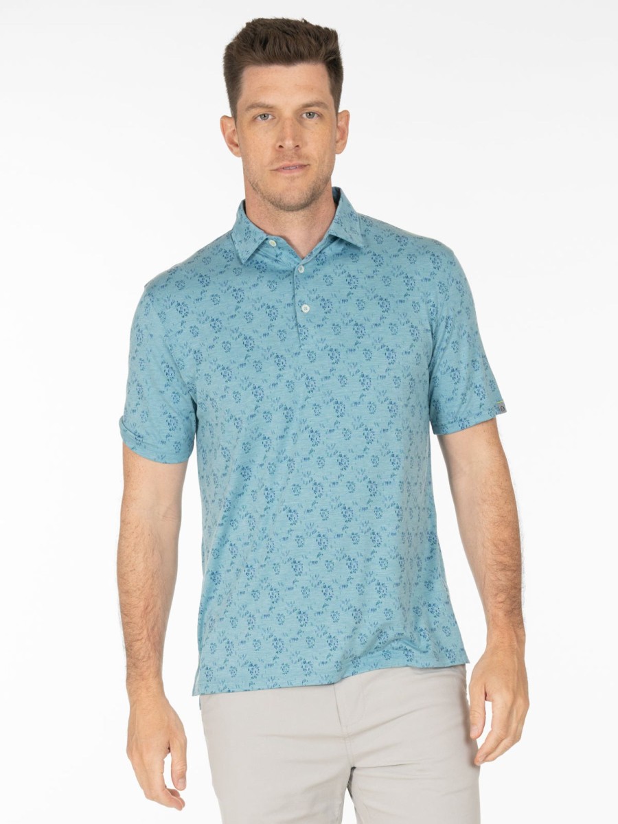 Men'S tasc Performance Sale | Cloud Polo - Blooms Bay Heather Blooms