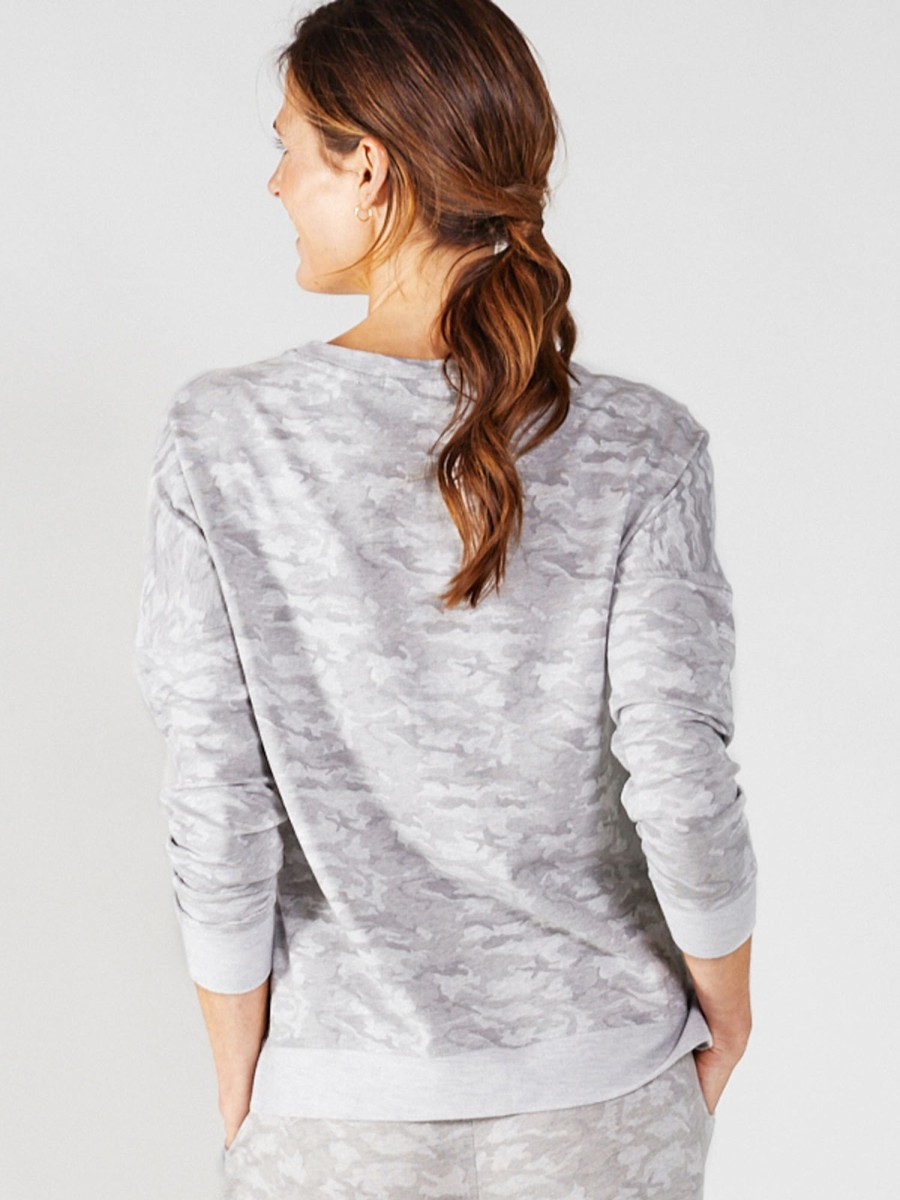 Women'S tasc Performance Sweatshirt + Hoodies | Riverwalk Sweatshirt - Alabama Light Gray Camo