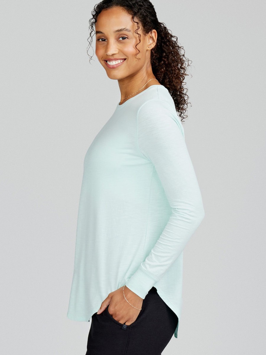 Women'S tasc Performance Yoga | Longline Long Sleeve T-Shirt Serene