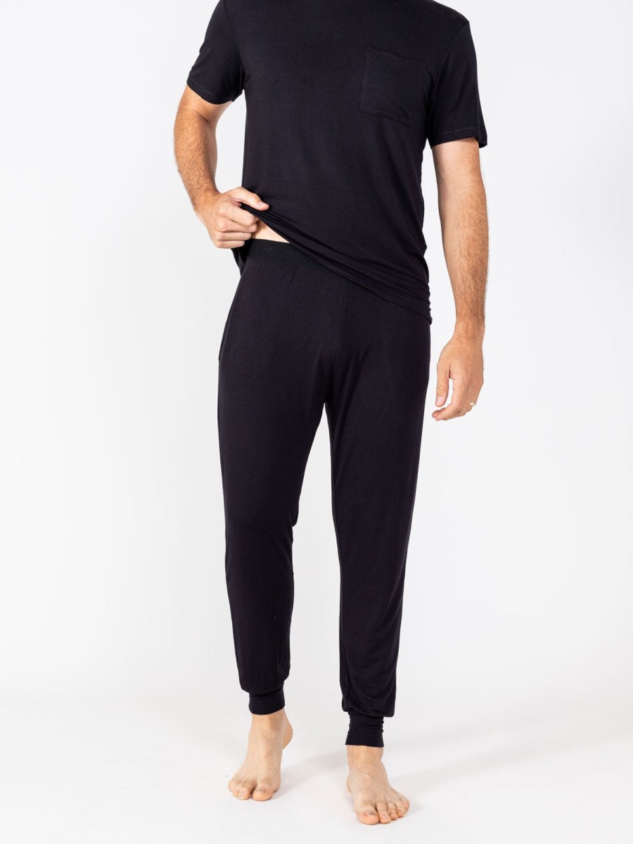 Men'S tasc Performance Sale | Bamboo Silk Sleep Pant Black