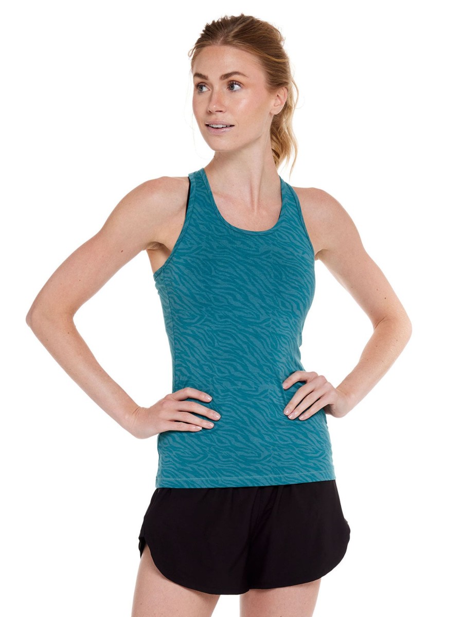 Women'S tasc Performance Sale | Recess Racer Back Tank Mountain Green Ripple