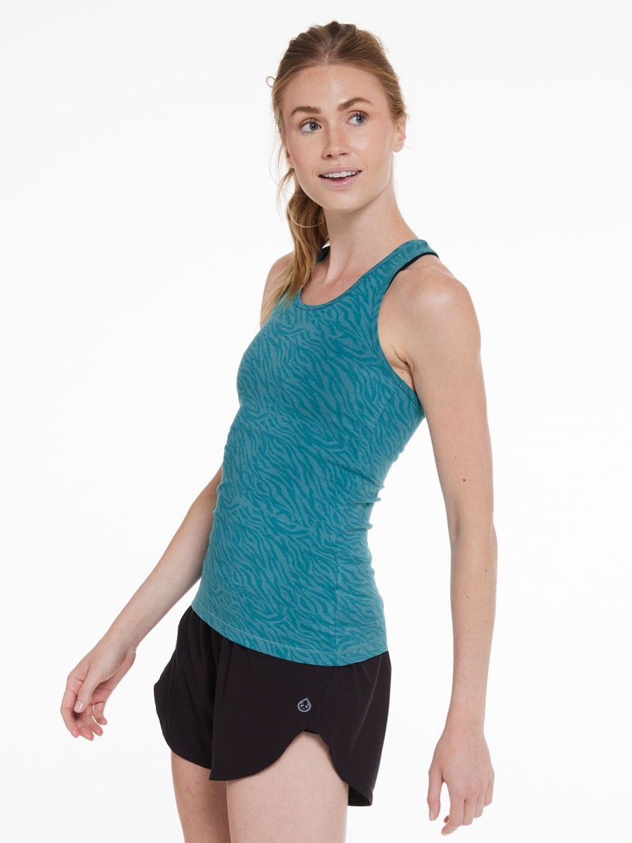 Women'S tasc Performance Sale | Recess Racer Back Tank Mountain Green Ripple