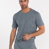 Men'S tasc Performance Sale | Bamboo Silk Short Sleeve Sleep Shirt Storm