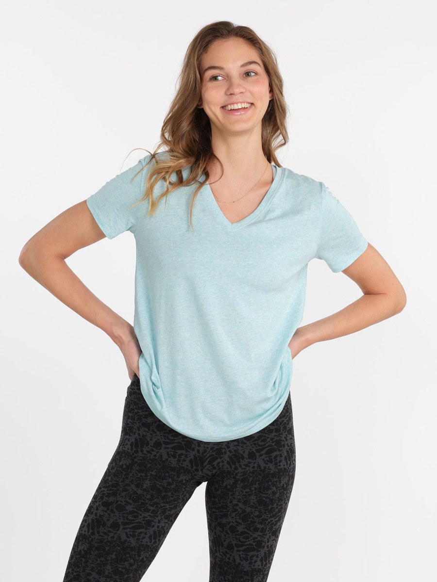 Women'S tasc Performance Sale | All Day V-Neck T Joyful Blue Heather