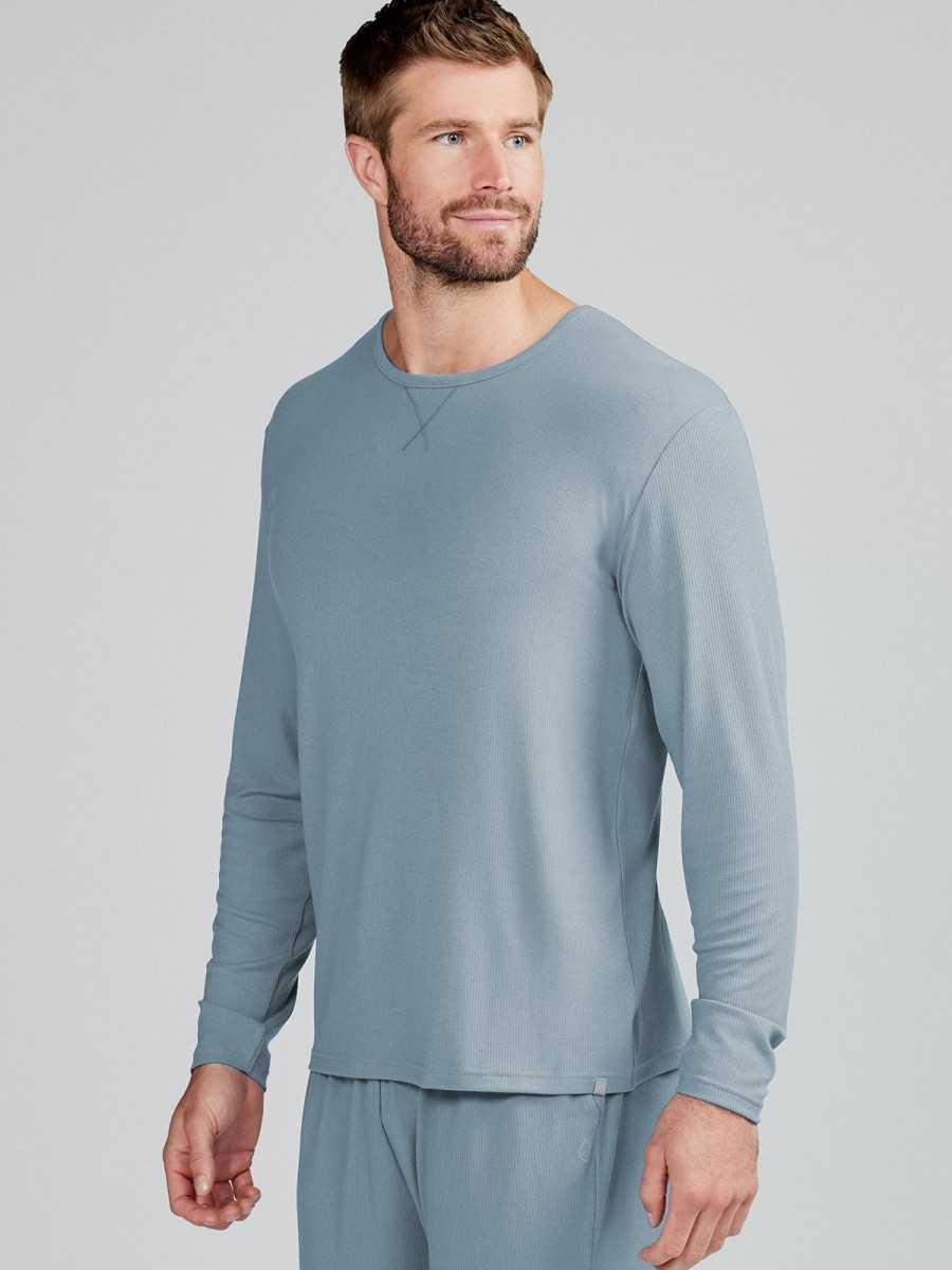 Men'S tasc Performance Sleep | Microluxe Rib Long Sleeve Storm