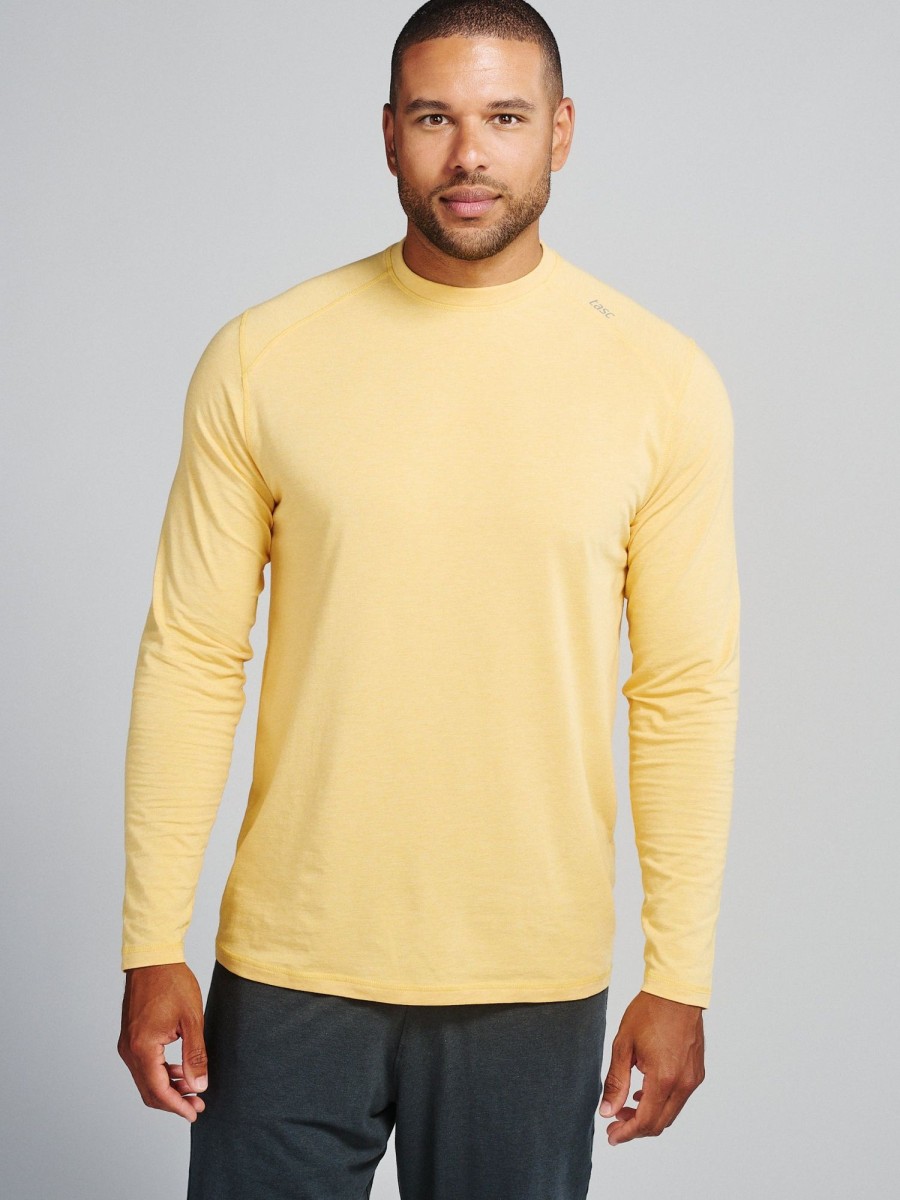 Men'S tasc Performance Sale | Carrollton Long Sleeve Fitness T-Shirt Daybreak Yellow Heather