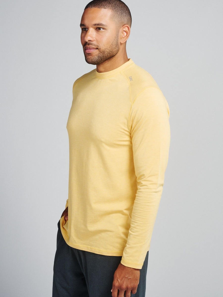 Men'S tasc Performance Sale | Carrollton Long Sleeve Fitness T-Shirt Daybreak Yellow Heather