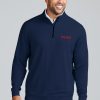 Men'S tasc Performance Pullovers + Sweatshirts | Cloud French Terry Quarter Zip - Upenn Classic Navy