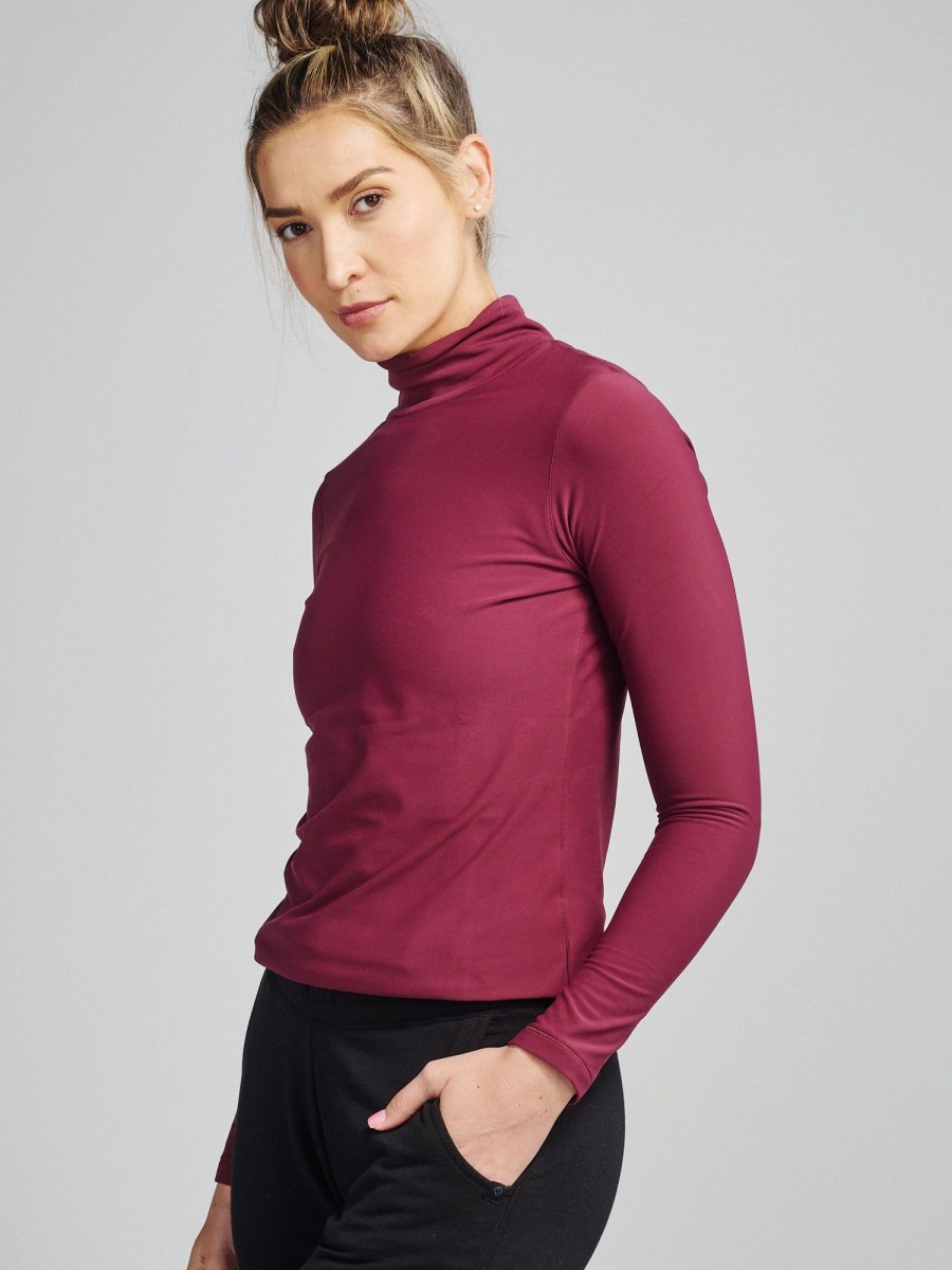 Women'S tasc Performance Sale | Pinnacle Turtleneck Wineberry