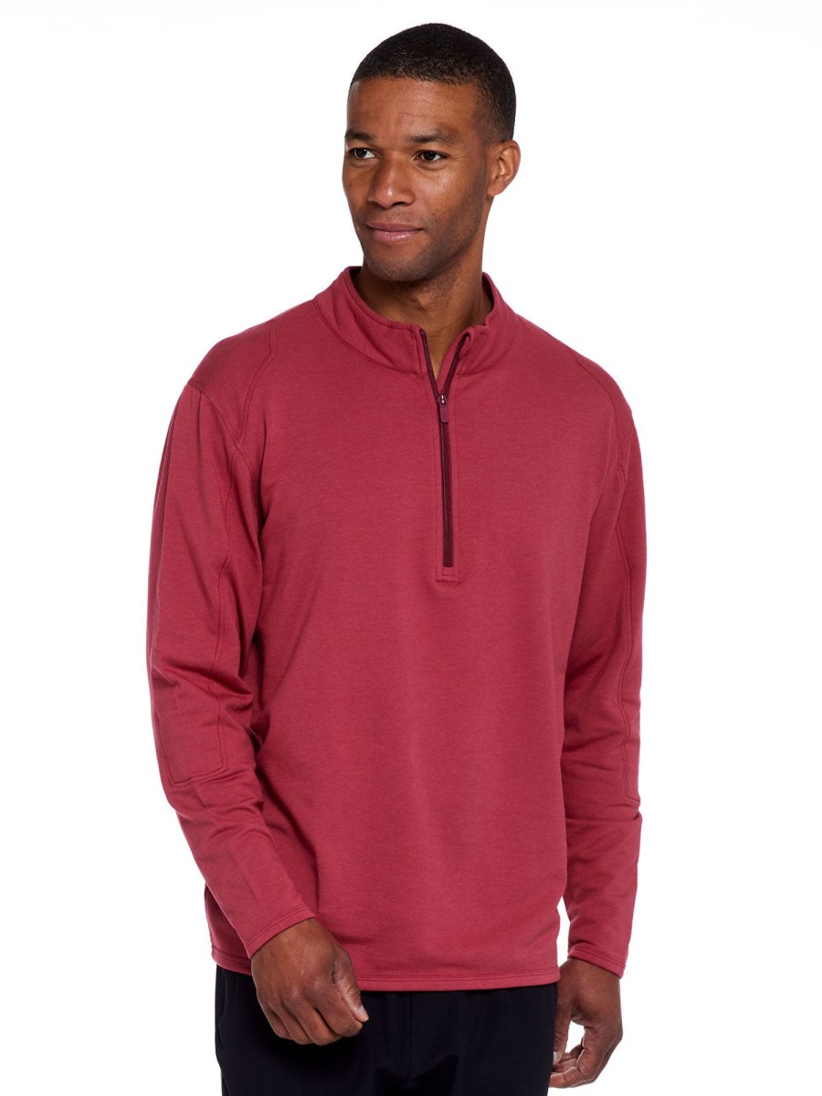 Men'S tasc Performance Sale | Apex Fleece 1/4 Zip Redwood