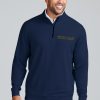 Men'S tasc Performance Pullovers + Sweatshirts | Cloud French Terry Quarter Zip - Notre Dame Classic Navy