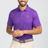 Men'S tasc Performance Polos | Cloud Polo - Ace Dot - Clemson Purple C