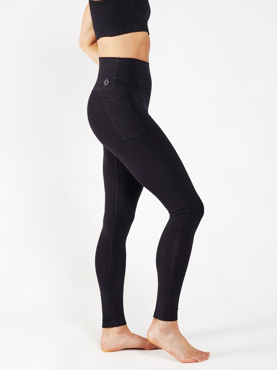 Women'S tasc Performance Yoga | Women'S Allways Full Length Pocket Legging | Tasc Performance Black