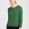 Women'S tasc Performance Lounge | Riverwalk Sweatshirt - Tulane Forest Green C