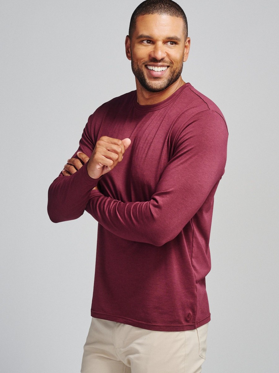 Men'S tasc Performance Sale | Pimaluxe Long Sleeve T-Shirt Wineberry