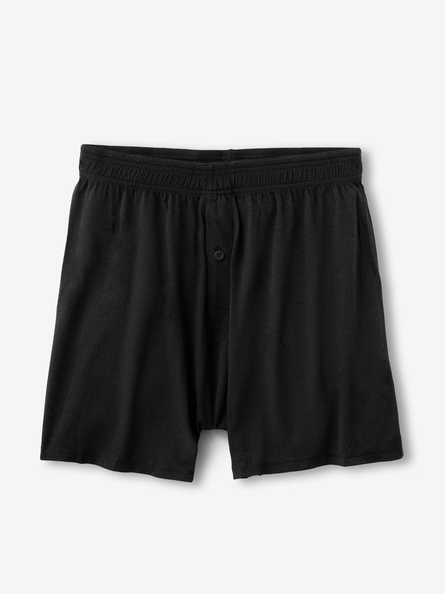 Men'S tasc Performance Lounge | Loose Fitting Boxers: High Comfort Men'S Bambare Boxer Black