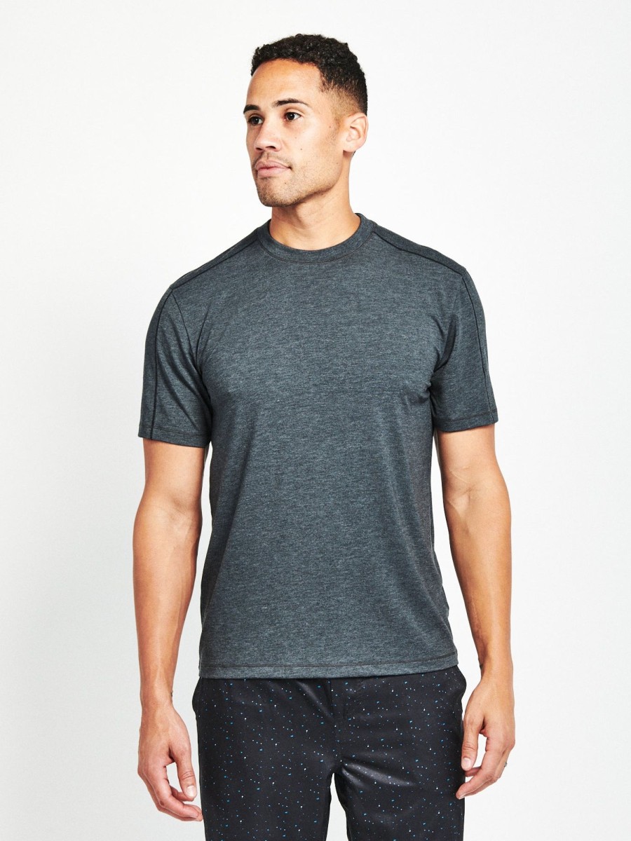 Men'S tasc Performance Sale | Recess Microair Tech T Black Heather/Heather Gray