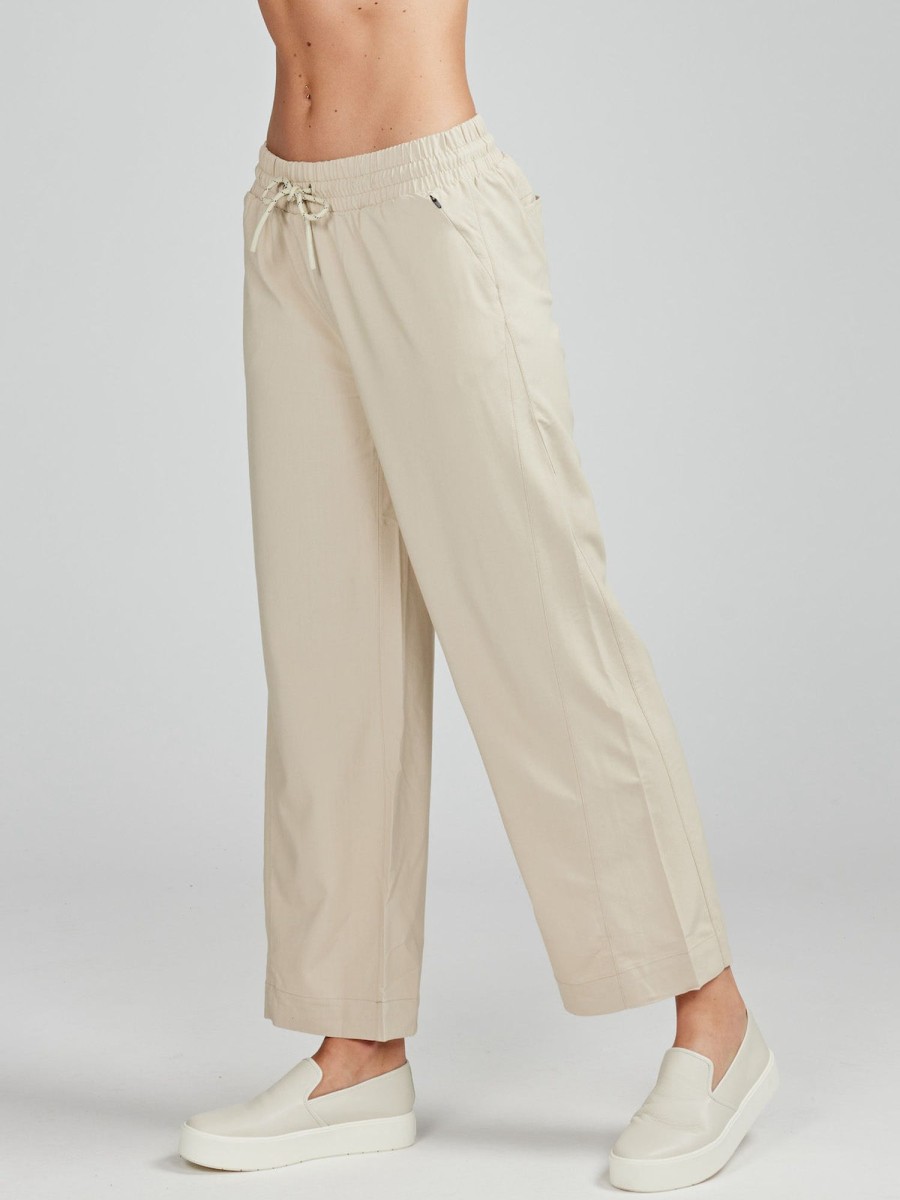 Women'S tasc Performance Joggers + Pants | Weekend Wide Leg Pant 25In Light Stone