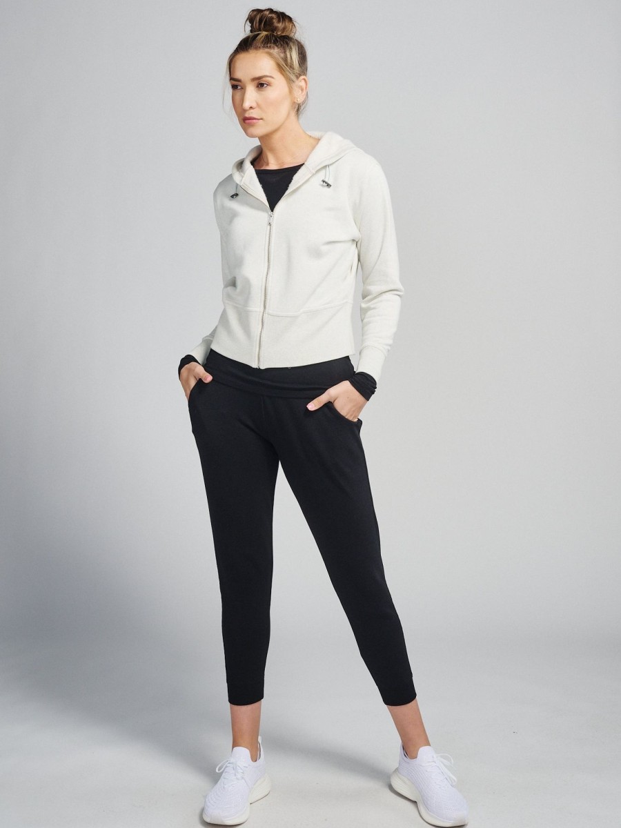 Women'S tasc Performance Sale | Transcend Full Zip Fleece Hoodie Winter Heather