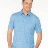 Men'S tasc Performance Sale | Cloud Polo - Topography Print Coastline Topography