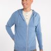 Men'S tasc Performance Sale | Varsity French Terry Full Zip Hoodie Chambray Heather