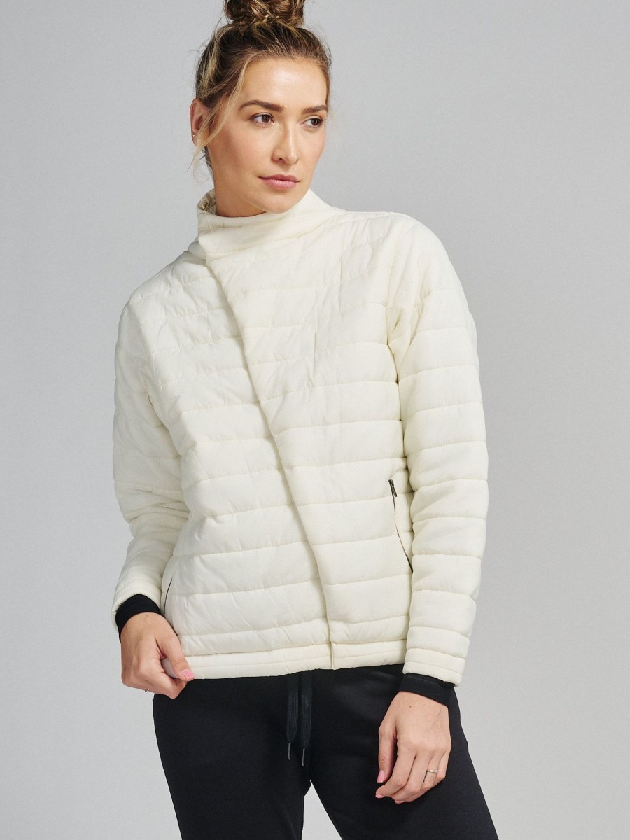 Women'S tasc Performance Jackets + Outerwear | Renew Packable Puffer Jacket Coconut