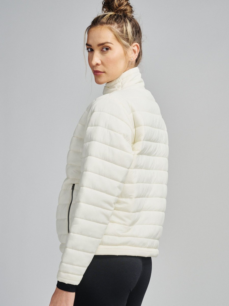 Women'S tasc Performance Jackets + Outerwear | Renew Packable Puffer Jacket Coconut