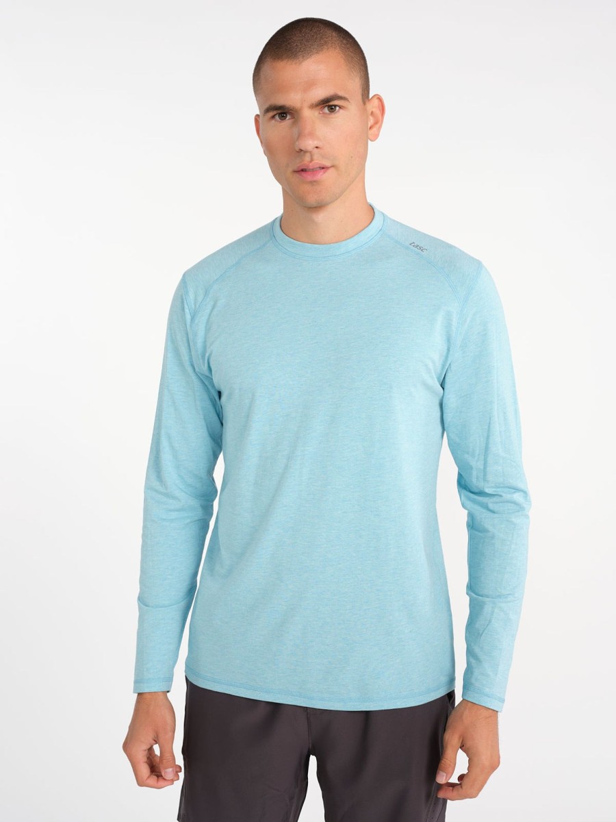 Men'S tasc Performance Sale | Carrollton Ls - Men'S Long Sleeve T-Shirts - Tasc Performance Radiant Blue Heather