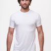 Men'S tasc Performance Lounge | Bamboo Undershirt: Tasc Performance'S Bambare Crew Neck White